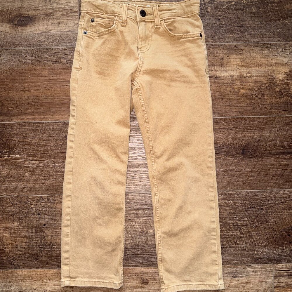 Cat & Jack Khaki Stretch Straight leg pants 6